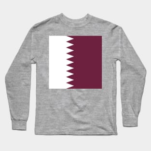 Qatar flag Long Sleeve T-Shirt